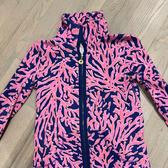 Lilly Pulitzer XXS Popover Coral Reef Skipper Full Zip - Picture 7 of 8
